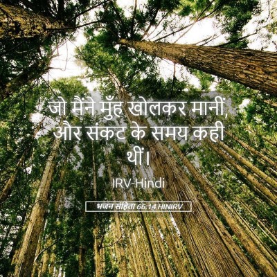 Picture 05 - भजन संहिता 66:14 HINIRV - जो मैंने मुँह - Bible Verse Picture