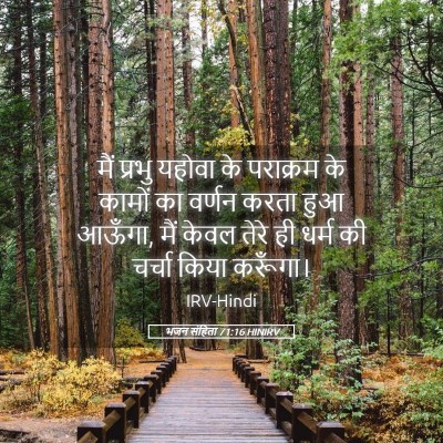 Picture 05 - भजन संहिता 71:16 HINIRV - मैं प्रभु यहोवा के - Bible Verse Picture