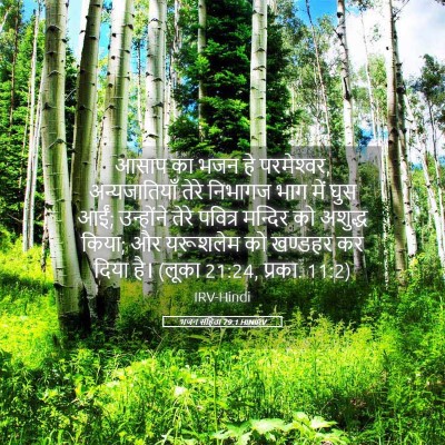 Picture 05 - भजन संहिता 79:1 HINIRV - आसाप का भजन हे - Bible Verse Picture