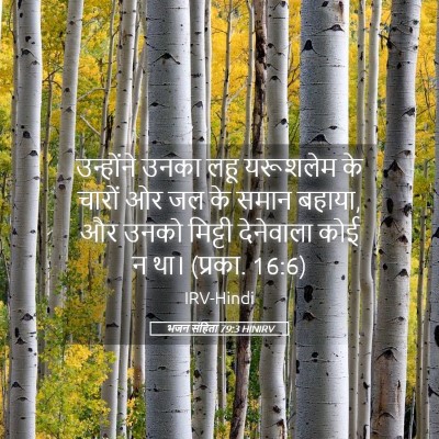 Picture 05 - भजन संहिता 79:3 HINIRV - उन्होंने उनका लहू - Bible Verse Picture