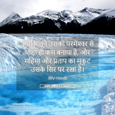 Picture 05 - भजन संहिता 8:5 HINIRV - क्योंकि तूने उसको - Bible Verse Picture