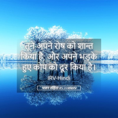 Picture 05 - भजन संहिता 85:3 HINIRV - तूने अपने रोष को - Bible Verse Picture
