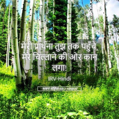 Picture 05 - भजन संहिता 88:2 HINIRV - मेरी प्रार्थना - Bible Verse Picture