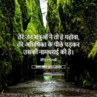 Picture 05 - भजन संहिता 89:51 HINIRV - तेरे उन शत्रुओं ने - Bible Verse Picture
