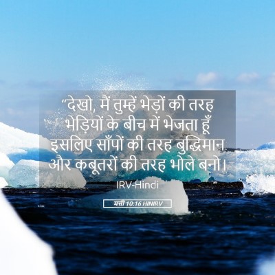 Picture 05 - मत्ती 10:16 HINIRV - “देखो, मैं तुम्हें - Bible Verse Picture