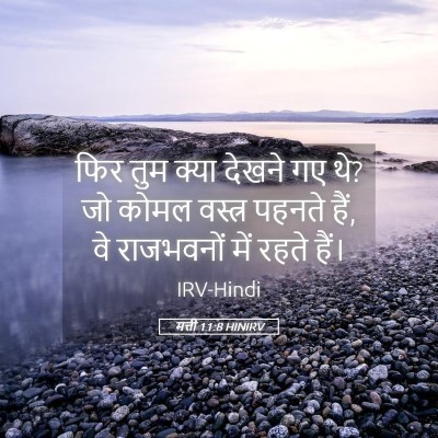 Picture 05 - मत्ती 11:8 HINIRV - फिर तुम क्या देखने - Bible Verse Picture