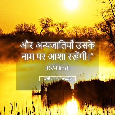 Picture 05 - मत्ती 12:21 HINIRV - और अन्यजातियाँ - Bible Verse Picture