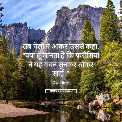 Picture 05 - मत्ती 15:12 HINIRV - तब चेलों ने आकर - Bible Verse Picture