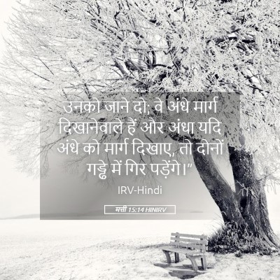 Picture 05 - मत्ती 15:14 HINIRV - उनको जाने दो; वे - Bible Verse Picture