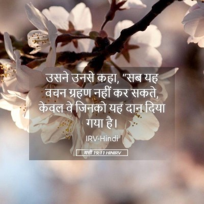 Picture 05 - मत्ती 19:11 HINIRV - उसने उनसे कहा, “सब - Bible Verse Picture