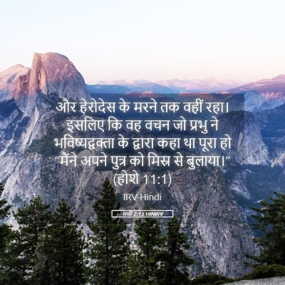 Picture 05 - मत्ती 2:15 HINIRV - और हेरोदेस के मरने - Bible Verse Picture