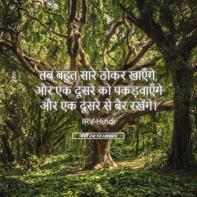 Picture 05 - मत्ती 24:10 HINIRV - तब बहुत सारे ठोकर - Bible Verse Picture