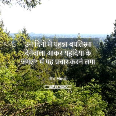 Picture 05 - मत्ती 3:1 HINIRV - उन दिनों में - Bible Verse Picture
