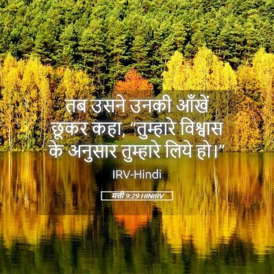 Picture 05 - मत्ती 9:29 HINIRV - तब उसने उनकी आँखें - Bible Verse Picture