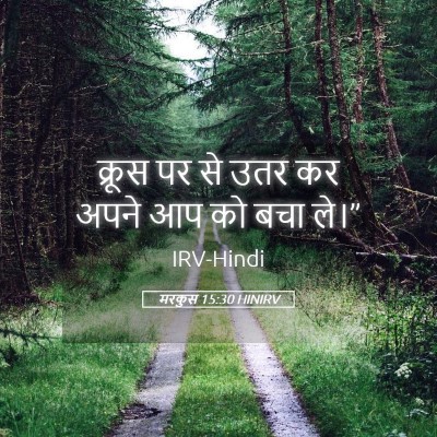 Picture 05 - मरकुस 15:30 HINIRV - क्रूस पर से उतर कर - Bible Verse Picture