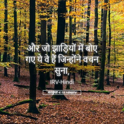 Picture 05 - मरकुस 4:18 HINIRV - और जो झाड़ियों में - Bible Verse Picture