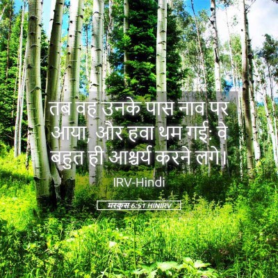 Picture 05 - मरकुस 6:51 HINIRV - तब वह उनके पास नाव - Bible Verse Picture