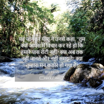 Picture 05 - मरकुस 8:17 HINIRV - यह जानकर यीशु ने - Bible Verse Picture