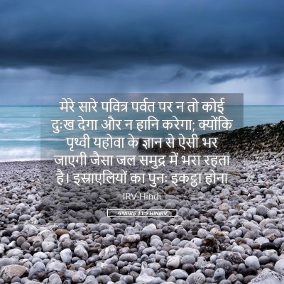 Picture 05 - यशायाह 11:9 HINIRV - मेरे सारे पवित्र - Bible Verse Picture