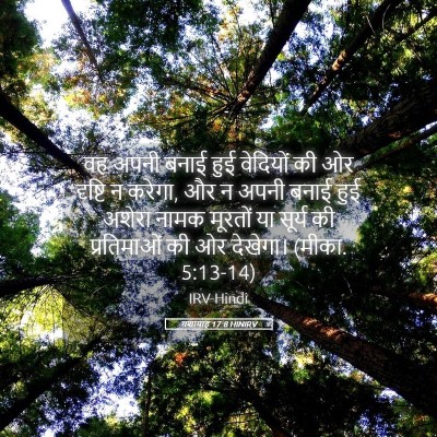 Picture 05 - यशायाह 17:8 HINIRV - वह अपनी बनाई हुई - Bible Verse Picture