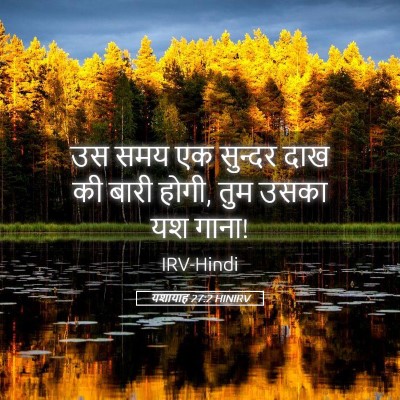 Picture 05 - यशायाह 27:2 HINIRV - उस समय एक सुन्दर - Bible Verse Picture