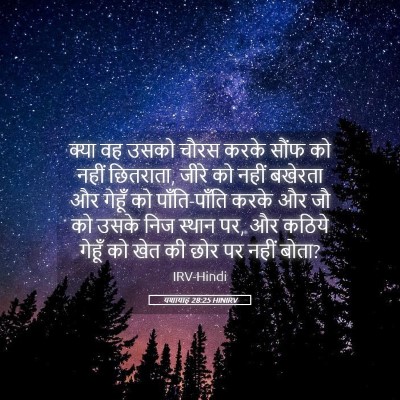 Picture 05 - यशायाह 28:25 HINIRV - क्या वह उसको चौरस - Bible Verse Picture