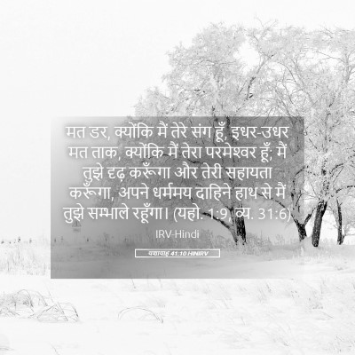 Picture 05 - यशायाह 41:10 HINIRV - मत डर, क्योंकि मैं - Bible Verse Picture