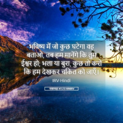Picture 05 - यशायाह 41:23 HINIRV - भविष्य में जो कुछ - Bible Verse Picture
