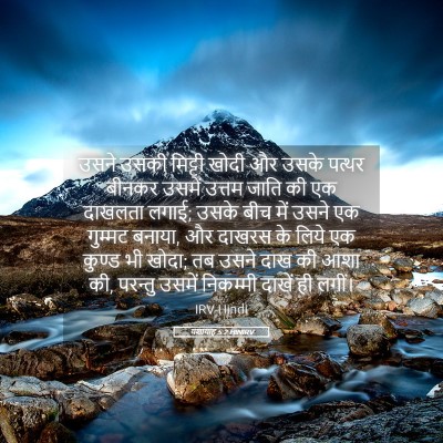 Picture 05 - यशायाह 5:2 HINIRV - उसने उसकी मिट्टी - Bible Verse Picture