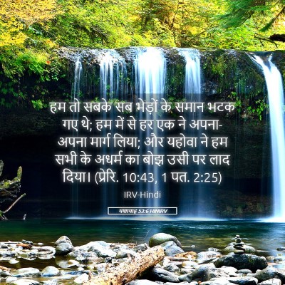 Picture 05 - यशायाह 53:6 HINIRV - हम तो सबके सब - Bible Verse Picture
