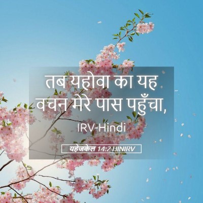 Picture 05 - यहेजकेल 14:2 HINIRV - तब यहोवा का यह वचन - Bible Verse Picture