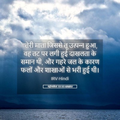 Picture 05 - यहेजकेल 19:10 HINIRV - “तेरी माता जिससे - Bible Verse Picture