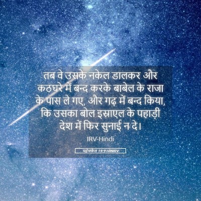 Picture 05 - यहेजकेल 19:9 HINIRV - तब वे उसके नकेल - Bible Verse Picture