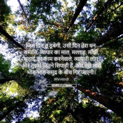 Picture 05 - यहेजकेल 27:27 HINIRV - जिस दिन तू डूबेगी, - Bible Verse Picture
