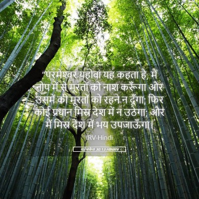 Picture 05 - यहेजकेल 30:13 HINIRV - “परमेश्‍वर यहोवा - Bible Verse Picture