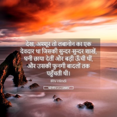 Picture 05 - यहेजकेल 31:3 HINIRV - देख, अश्शूर तो - Bible Verse Picture