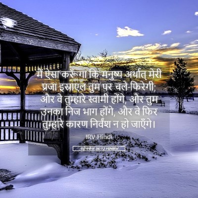 Picture 05 - यहेजकेल 36:12 HINIRV - मैं ऐसा करूँगा कि - Bible Verse Picture