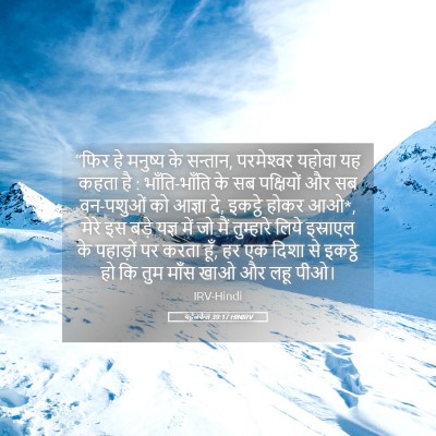 Picture 05 - यहेजकेल 39:17 HINIRV - “फिर हे मनुष्य के - Bible Verse Picture