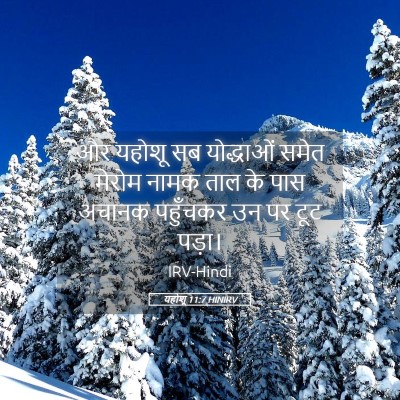 Picture 05 - यहोशू 11:7 HINIRV - और यहोशू सब - Bible Verse Picture