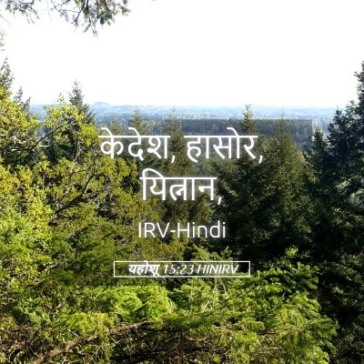 Picture 05 - यहोशू 15:23 HINIRV - केदेश, हासोर, - Bible Verse Picture