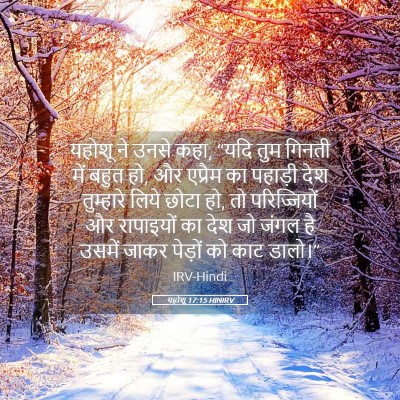 Picture 05 - यहोशू 17:15 HINIRV - यहोशू ने उनसे कहा, - Bible Verse Picture