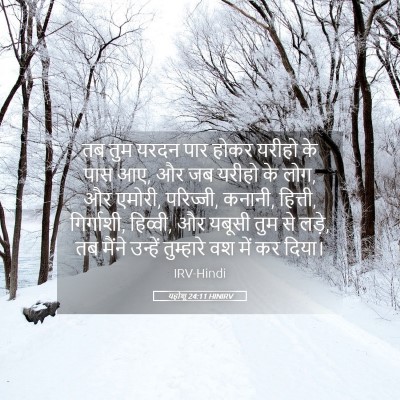 Picture 05 - यहोशू 24:11 HINIRV - तब तुम यरदन पार - Bible Verse Picture