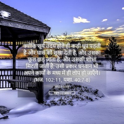Picture 05 - याकूब 1:11 HINIRV - क्योंकि सूर्य उदय - Bible Verse Picture