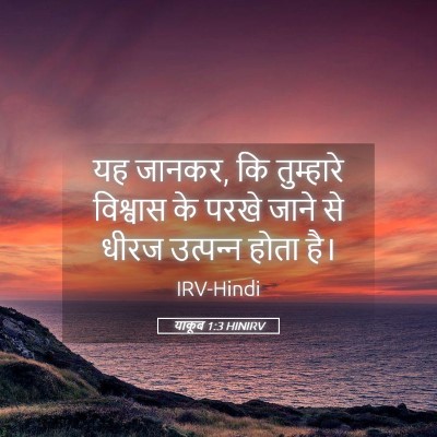 Picture 05 - याकूब 1:3 HINIRV - यह जानकर, कि - Bible Verse Picture