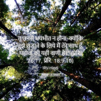 Picture 05 - यिर्मयाह 1:8 HINIRV - तू उनसे भयभीत न - Bible Verse Picture
