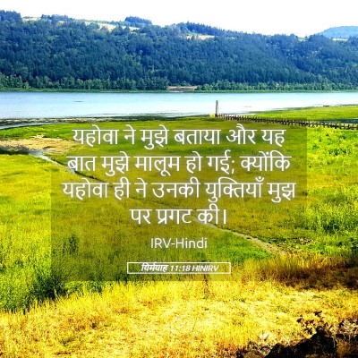 Picture 05 - यिर्मयाह 11:18 HINIRV - यहोवा ने मुझे - Bible Verse Picture