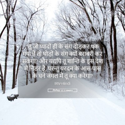 Picture 05 - यिर्मयाह 12:5 HINIRV - “तू जो प्यादों ही - Bible Verse Picture