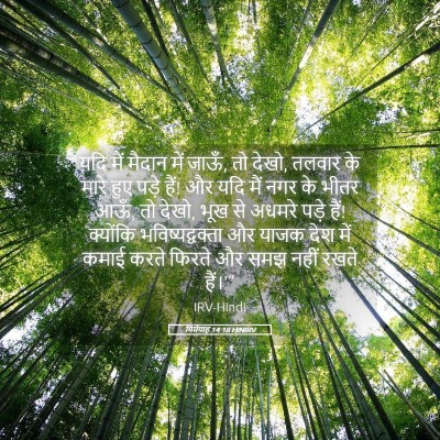 Picture 05 - यिर्मयाह 14:18 HINIRV - यदि मैं मैदान में - Bible Verse Picture