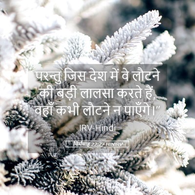 Picture 05 - यिर्मयाह 22:27 HINIRV - परन्तु जिस देश में - Bible Verse Picture