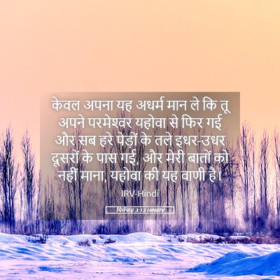 Picture 05 - यिर्मयाह 3:13 HINIRV - केवल अपना यह अधर्म - Bible Verse Picture